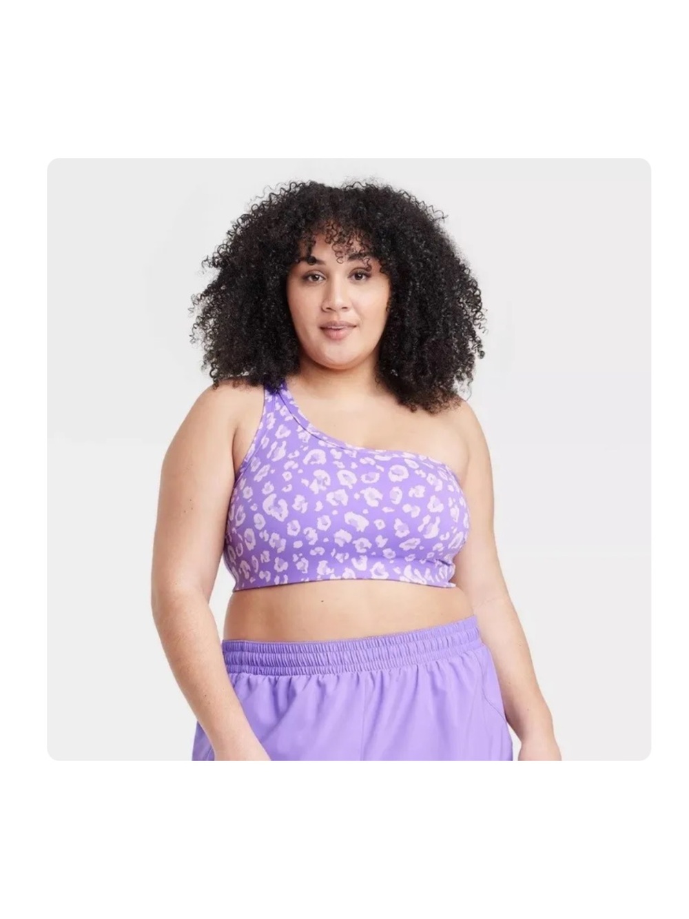 ★ All In Motion NWT Brushed Sculpt Fashion Forward Femenine Sports Bra Purple ★